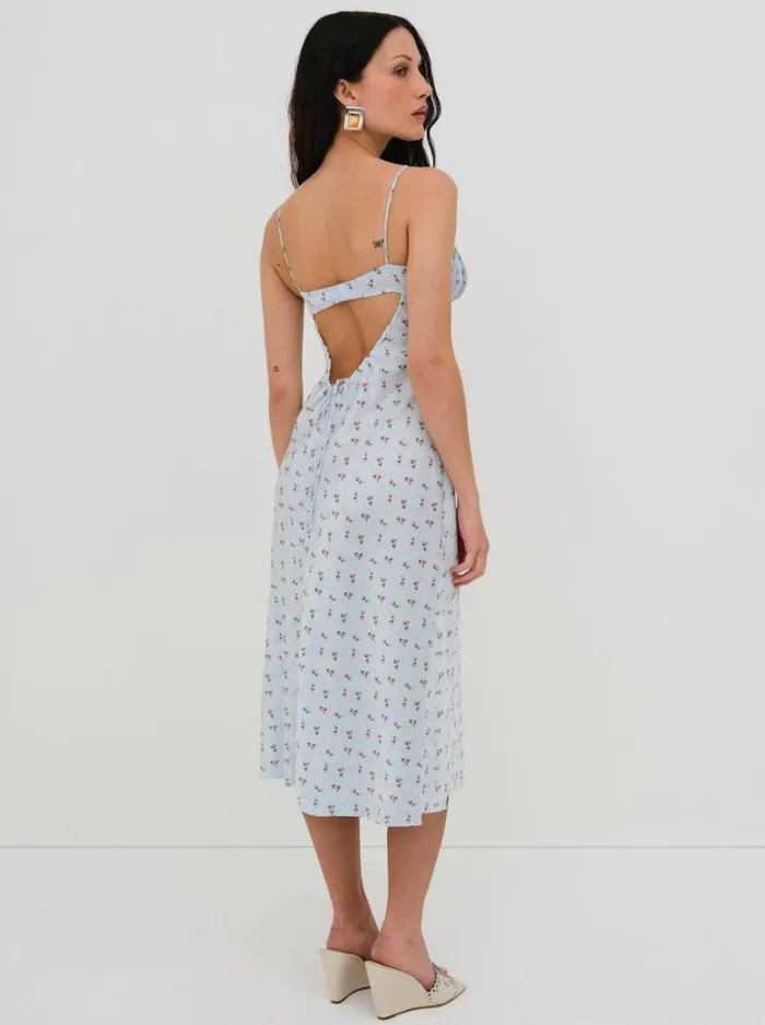 Women Aurelia Midi Slip Dress Blue For Love and Lemons Dresses Women Aurelia Midi Slip Dress Blue For Love and Lemons Dresses
