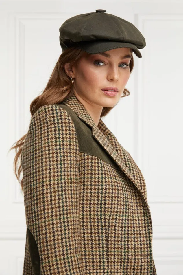 Women Baker Boy Green Wax Holland Cooper Hats and Headbands Women Baker Boy Green Wax Holland Cooper Hats and Headbands