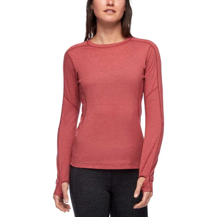 Women Baselayers Black Diamond Solution 150 Merino Baselayer Crew