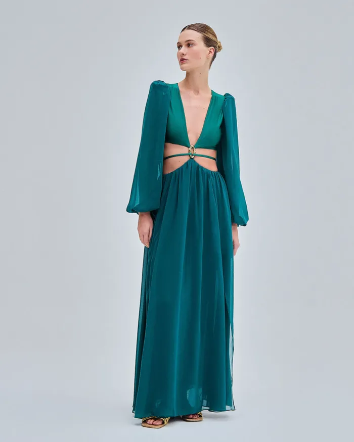 Women Beach Dresses PatBO PISCINA CUTOUT MAXI DRESS FINAL SALE Galapagos