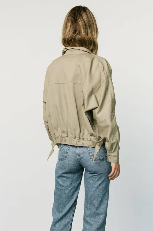 Women Beckett Bomber Jacket Olive Baltic Born Outerwear Women Beckett Bomber Jacket Olive Baltic Born Outerwear