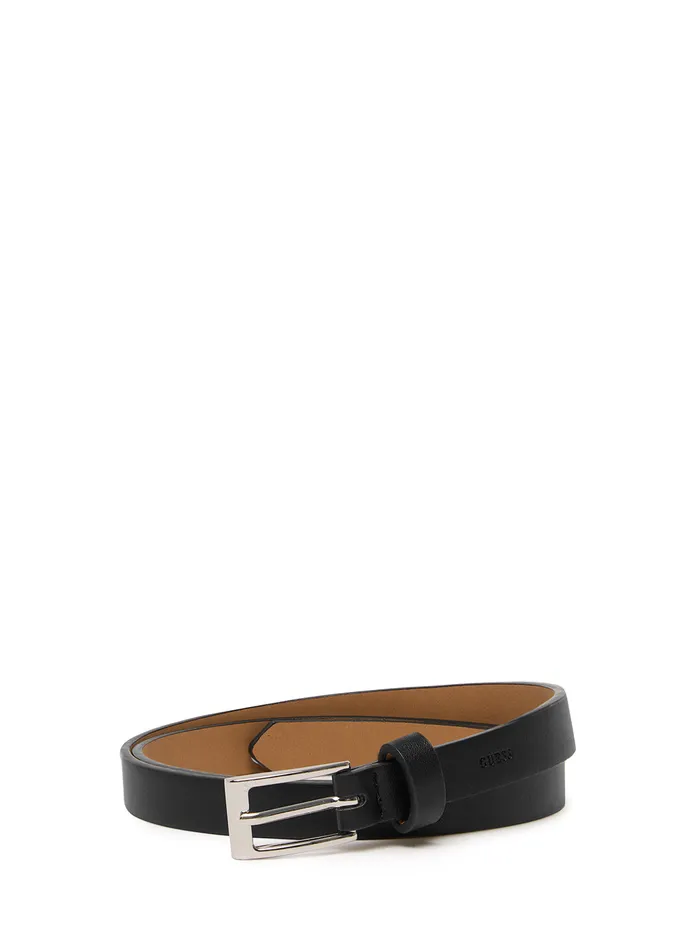 Women Belts GUESS 15mm Mocha Logo Two For One Belt Set Women Belts GUESS 15mm Mocha Logo Two For One Belt Set