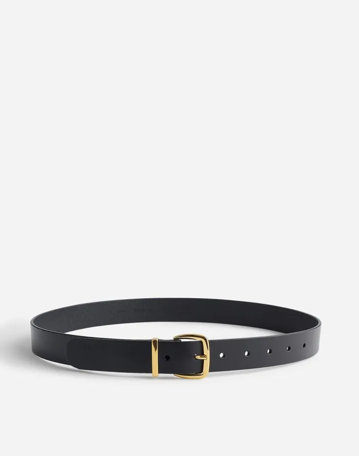 Women Belts Madewell The Essential Leather Belt True Black