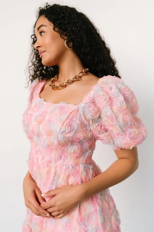 Women Bette Mini Dress Pink Floral Baltic Born Short Dresses Women Bette Mini Dress Pink Floral Baltic Born Short Dresses