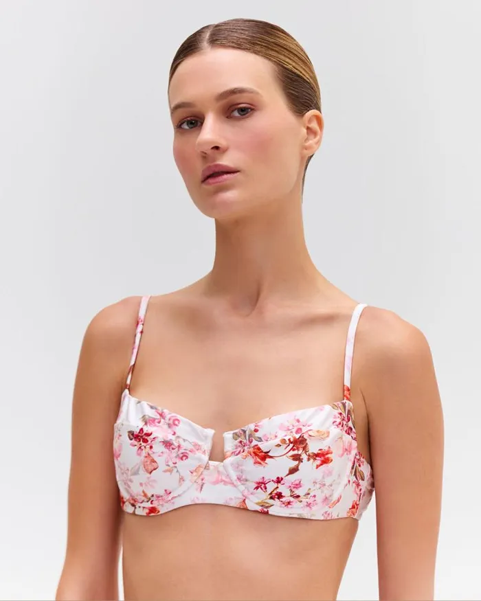 Women Bikinis PatBO Floral Haze Underwire Bikini Top EXCLUSIVE Vapor