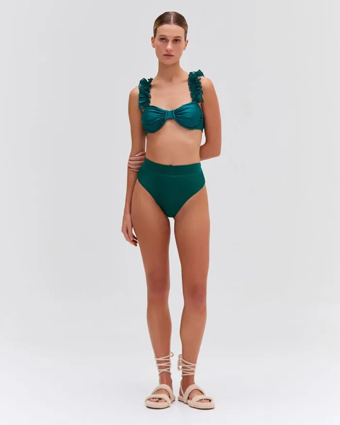 Women Bikinis PatBO HIGH LEG BIKINI BOTTOM FINAL SALE Galapagos