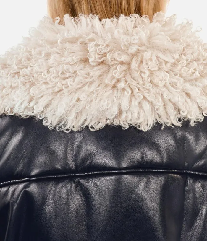 Women Black Leathereffect Jacket THE KOOPLES Coats and Jackets