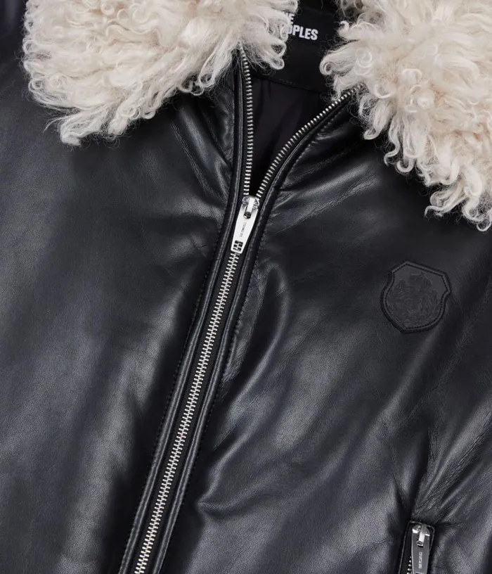 Women Black Leathereffect Jacket THE KOOPLES Coats and Jackets