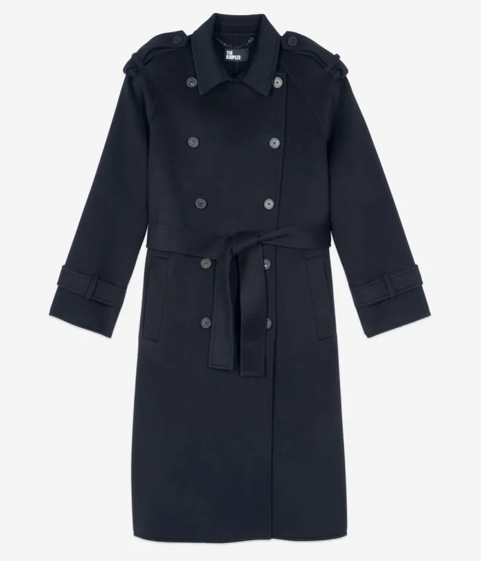 Women Black Trench Style Coat THE KOOPLES Coats and Jackets