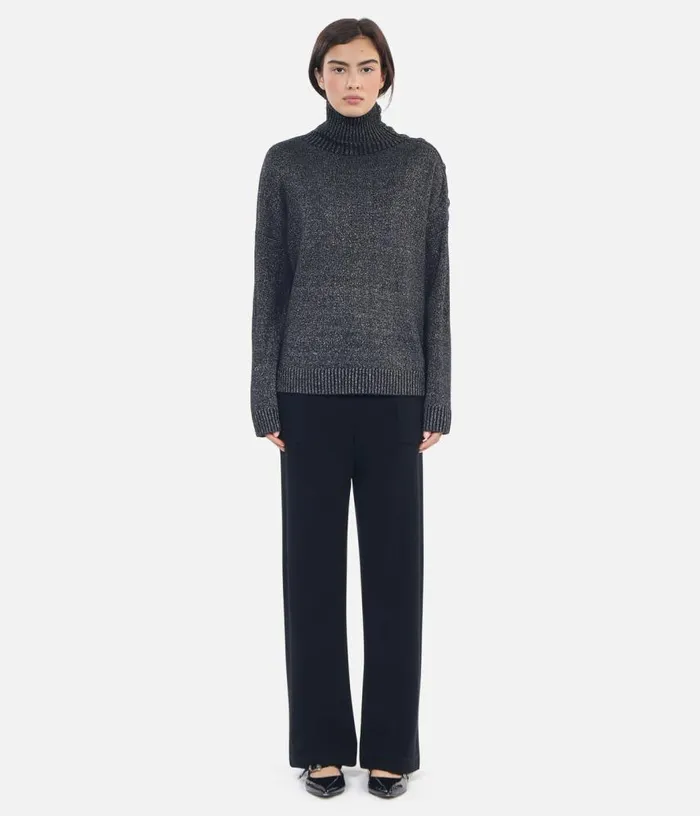 Women Black Wool And Cashmere Sweater THE KOOPLES Sweaters