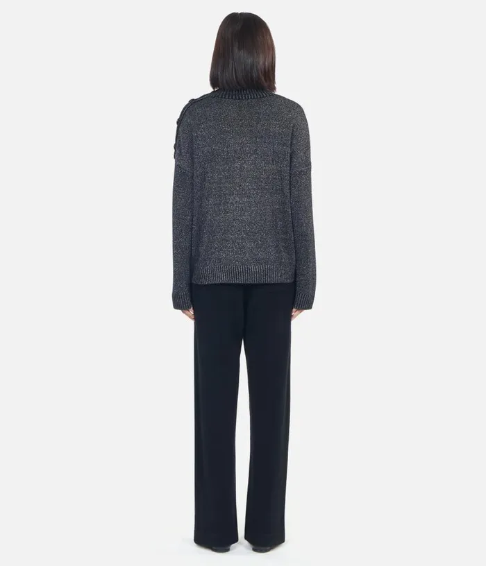 Women Black Wool And Cashmere Sweater THE KOOPLES Sweaters