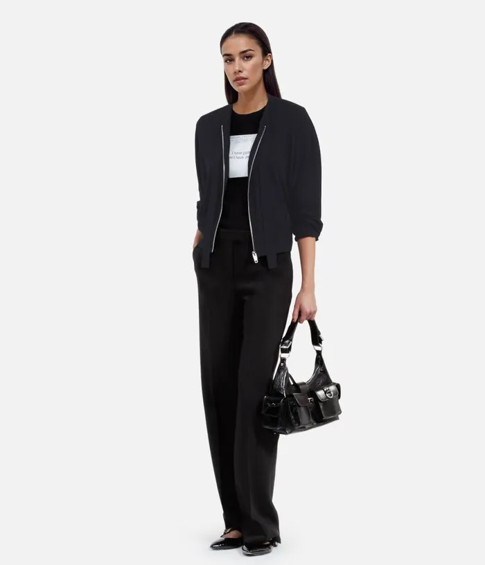 Women Black Wool Cardigan THE KOOPLES Sweaters