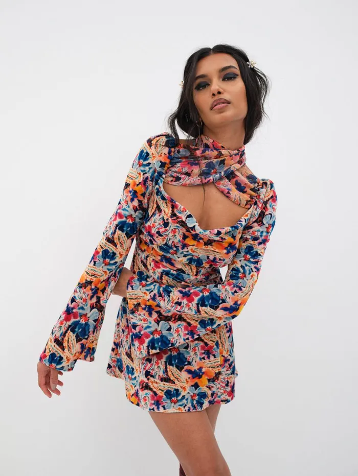 Women Blake Mini Dress Multi For Love and Lemons Dresses