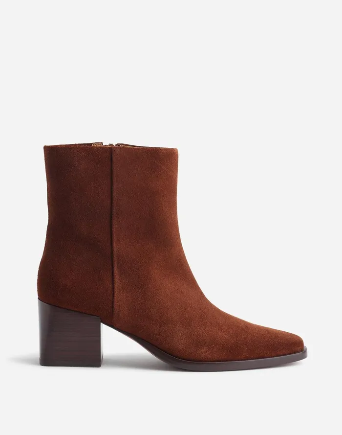 Women Boots Madewell The Ardin Ankle Boot Soft Mahogany