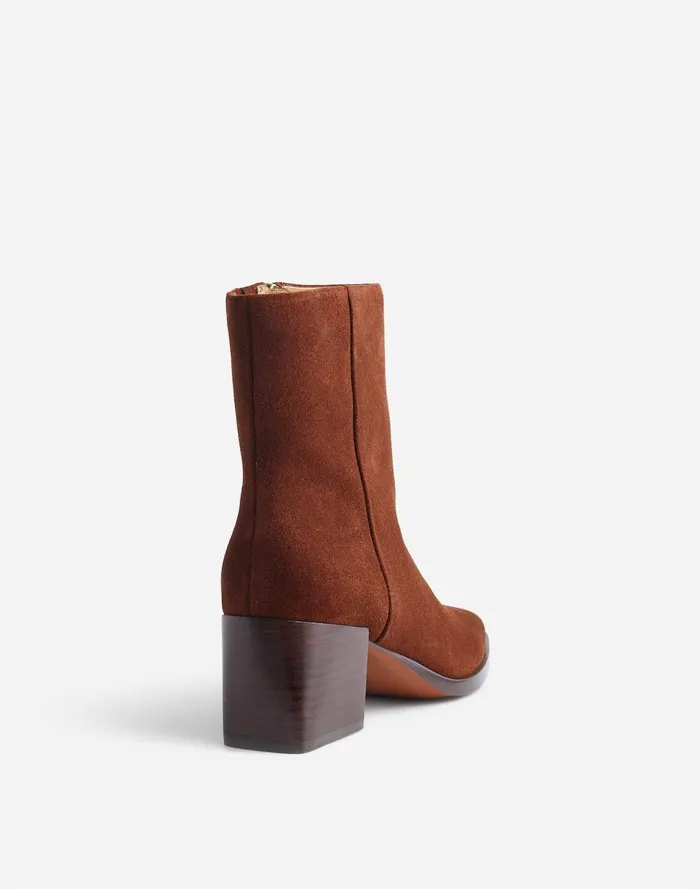 Women Boots Madewell The Ardin Ankle Boot Soft Mahogany