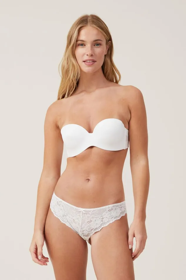 Women Bras Cotton On Everyday Contour Strapless Bra Cream