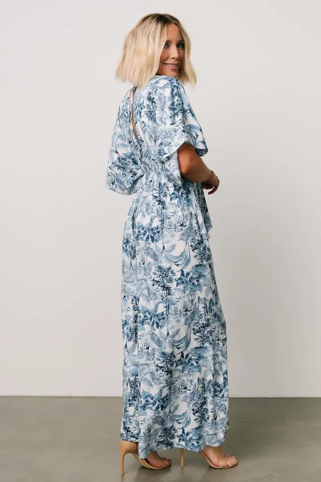 Women Byron Jumpsuit Blue Print Baltic Born Jumpsuits and Rompers Women Byron Jumpsuit Blue Print Baltic Born Jumpsuits and Rompers