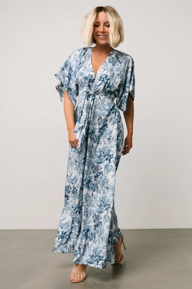 Women Byron Jumpsuit Blue Print Baltic Born Jumpsuits and Rompers Women Byron Jumpsuit Blue Print Baltic Born Jumpsuits and Rompers