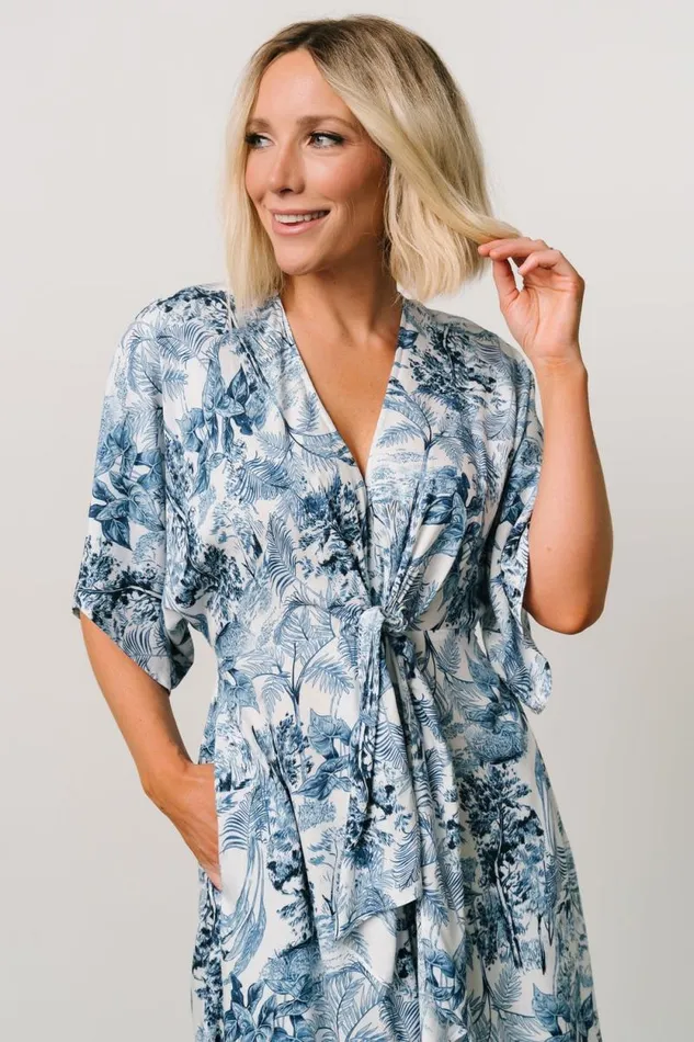 Women Byron Jumpsuit Blue Print Baltic Born Jumpsuits and Rompers Women Byron Jumpsuit Blue Print Baltic Born Jumpsuits and Rompers