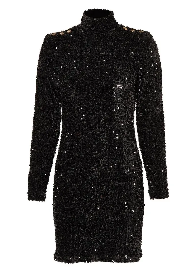 Women Cara Sequin Mini Dress Black Sequin Holland Cooper Dresses Women Cara Sequin Mini Dress Black Sequin Holland Cooper Dresses