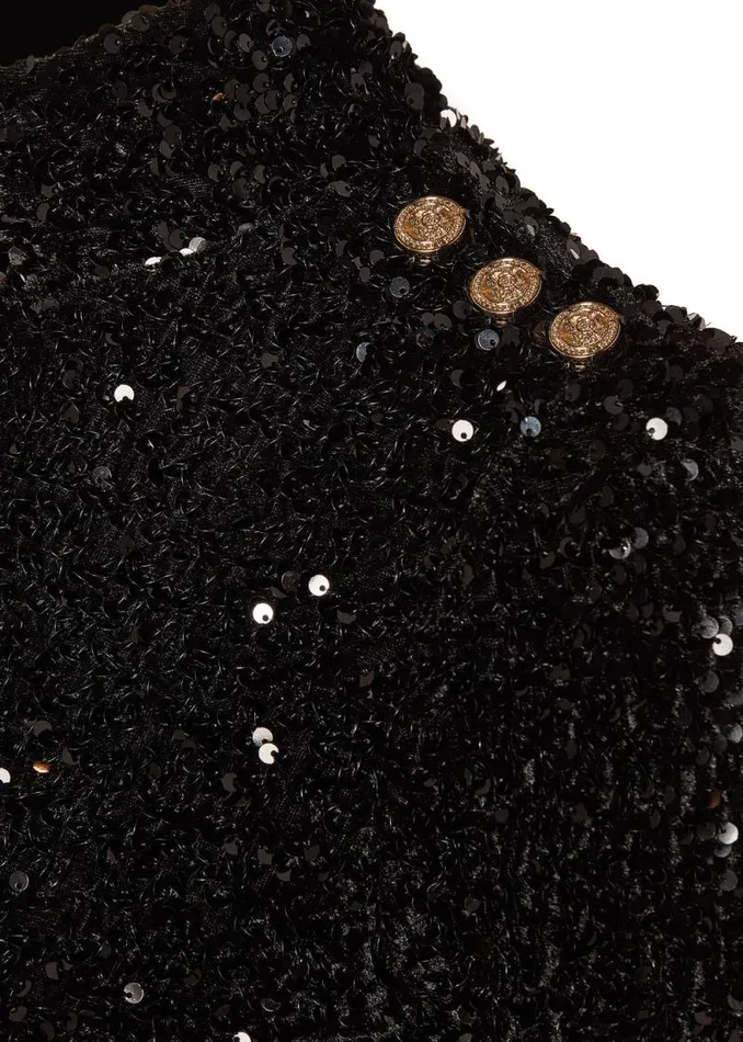 Women Cara Sequin Mini Dress Black Sequin Holland Cooper Dresses Women Cara Sequin Mini Dress Black Sequin Holland Cooper Dresses