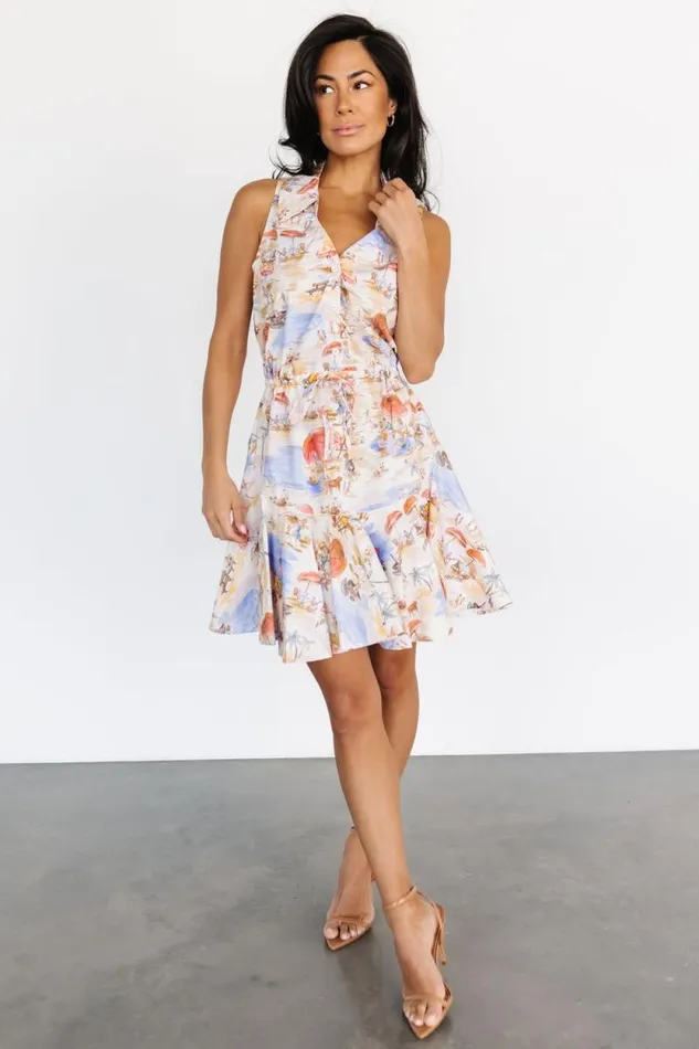 Women Cassis Short Dress Multi Print Baltic Born Short Dresses