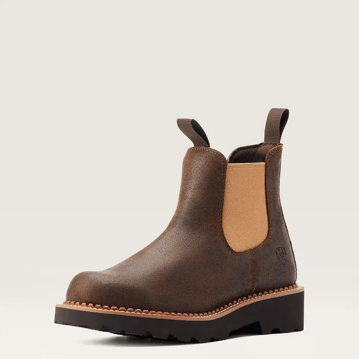 Women Chelsea Boots Ariat Fatbaby Chelsea Western Boot Worn Hickory