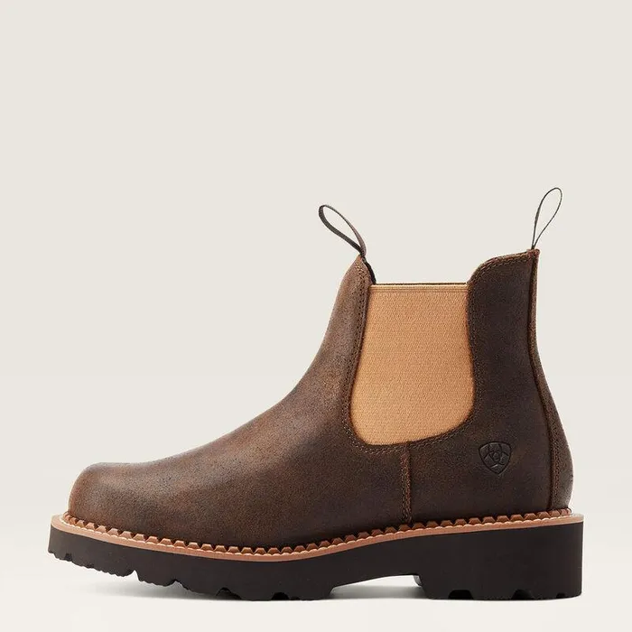 Women Chelsea Boots Ariat Fatbaby Chelsea Western Boot Worn Hickory Women Chelsea Boots Ariat Fatbaby Chelsea Western Boot Worn Hickory