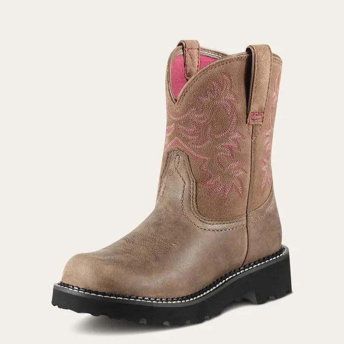 Women Chelsea Boots Ariat Fatbaby Western Boot Brown Bomber