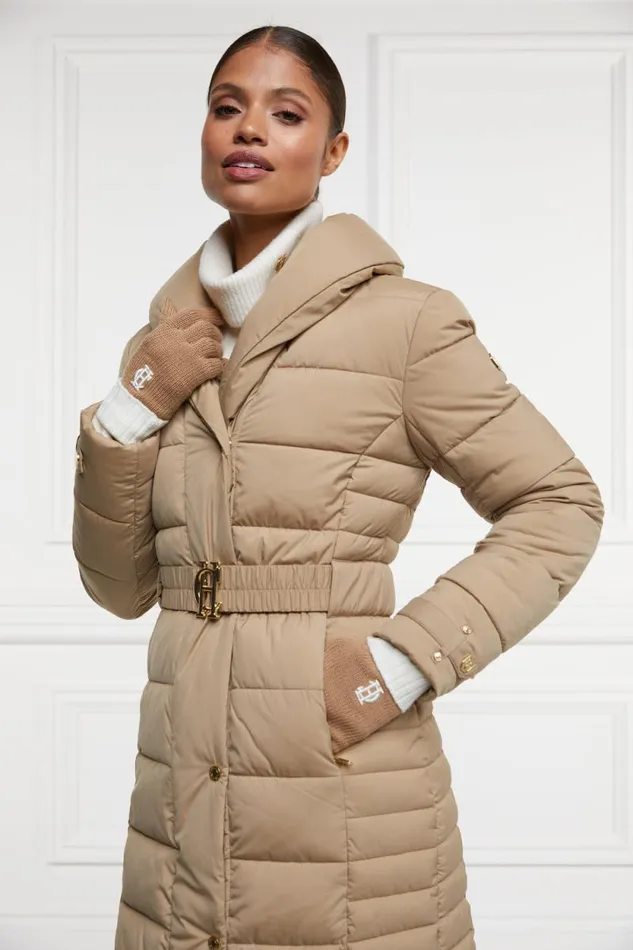 Women Chelsea Logo Knitted Gloves Camel Cream Holland Cooper Gloves Women Chelsea Logo Knitted Gloves Camel Cream Holland Cooper Gloves