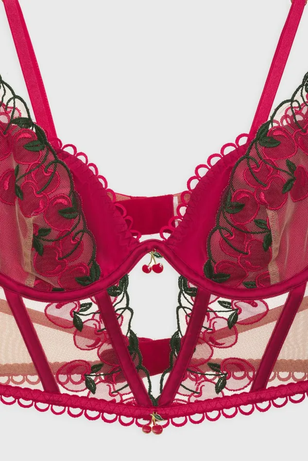 Women Cherie Bustier Red For Love and Lemons Lingerie Women Cherie Bustier Red For Love and Lemons Lingerie