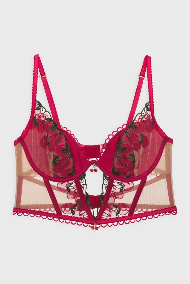 Women Cherie Bustier Red For Love and Lemons Lingerie Women Cherie Bustier Red For Love and Lemons Lingerie