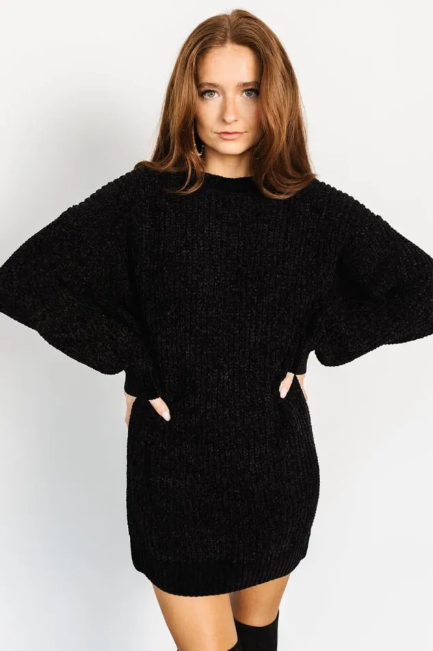 Women Christa Sweater Dress Black Baltic Born Short Dresses Women Christa Sweater Dress Black Baltic Born Short Dresses