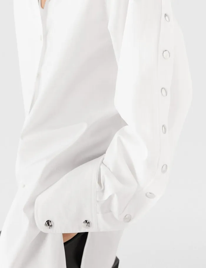 Women Classic Collar LongSleeve Shirt Pure White Stella McCartney Shirts And Tops Women Classic Collar LongSleeve Shirt Pure White Stella McCartney Shirts And Tops