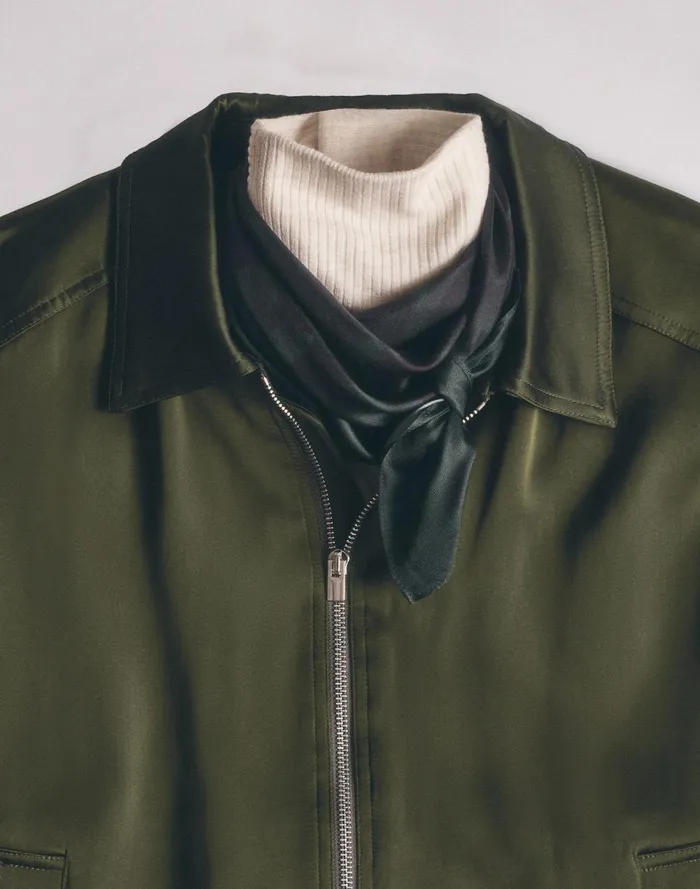 Women Coats Jackets Madewell Relaxed ZipFront Bomber Jacket Mossy Umber