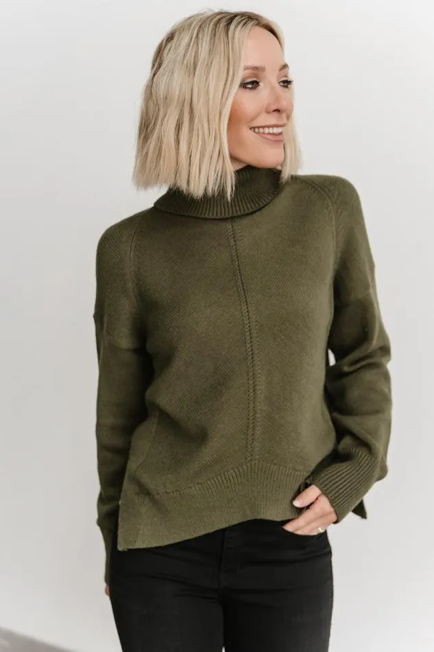 Women Collins Knit Sweater Olive Baltic Born Sweaters