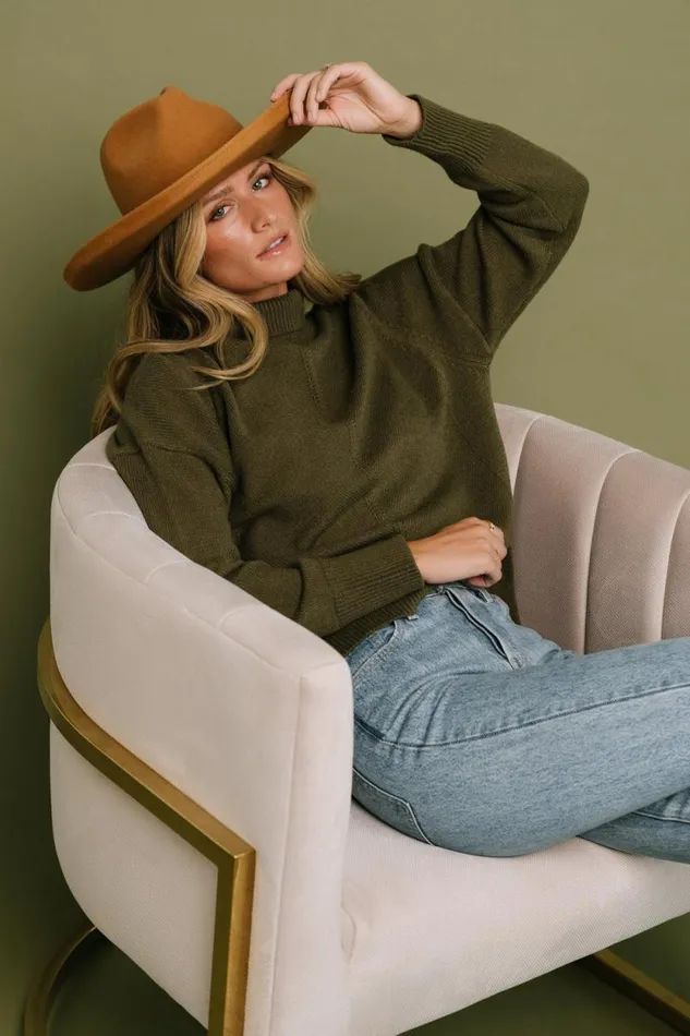 Women Collins Knit Sweater Olive Baltic Born Sweaters Women Collins Knit Sweater Olive Baltic Born Sweaters