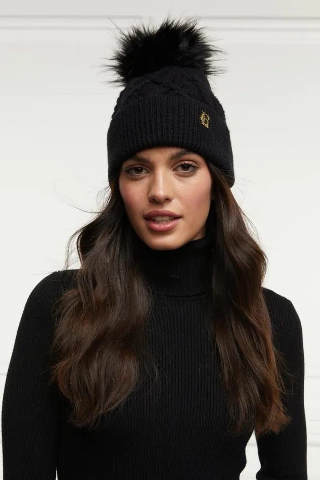 Women Cortina Bobble Hat Black Holland Cooper Hats and Headbands Women Cortina Bobble Hat Black Holland Cooper Hats and Headbands