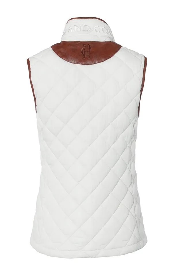 Women Country Quilted Gilet Cream Holland Cooper Gilets Women Country Quilted Gilet Cream Holland Cooper Gilets