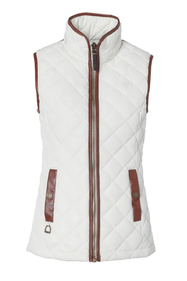 Women Country Quilted Gilet Cream Holland Cooper Gilets Women Country Quilted Gilet Cream Holland Cooper Gilets