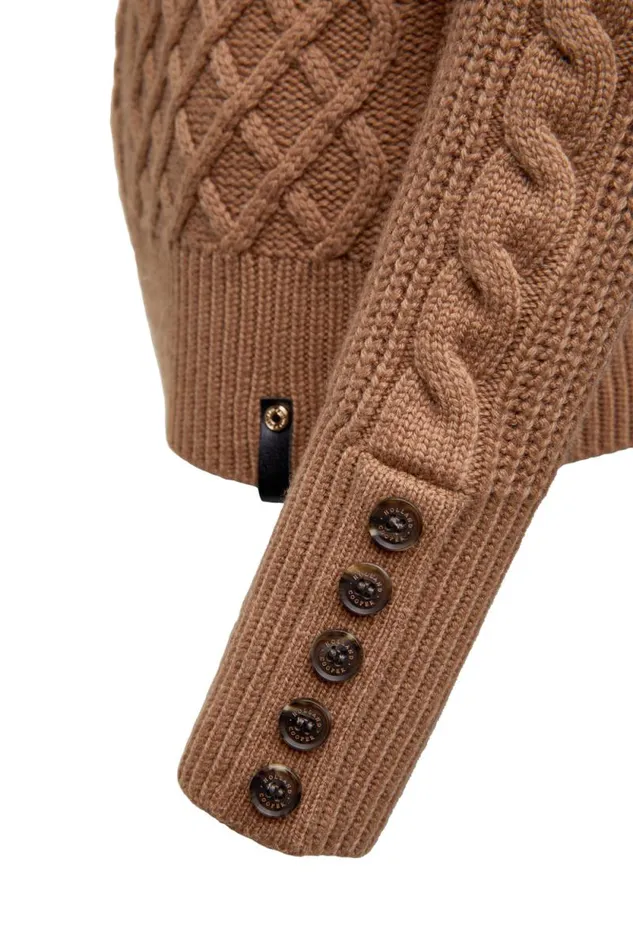 Women Country Roll Neck Knit Caramel Holland Cooper Knitwear Women Country Roll Neck Knit Caramel Holland Cooper Knitwear