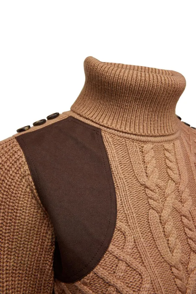 Women Country Roll Neck Knit Caramel Holland Cooper Knitwear Women Country Roll Neck Knit Caramel Holland Cooper Knitwear