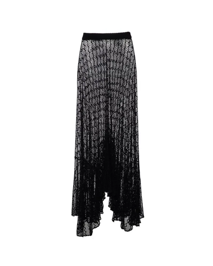 Women CoverUps PatBO LACE BEACH SKIRT Black