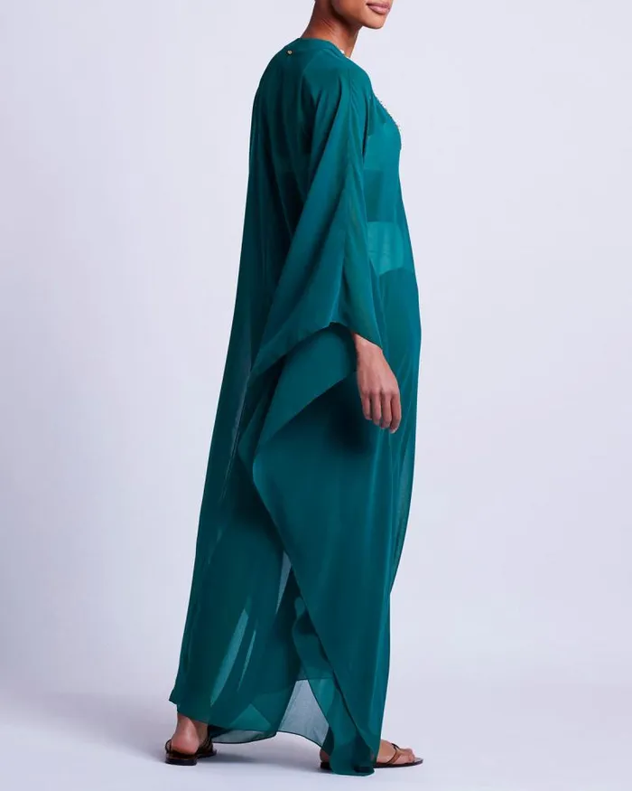 Women CoverUps PatBO PORTOFINO HANDBEADED CAFTAN FINAL SALE Galapagos