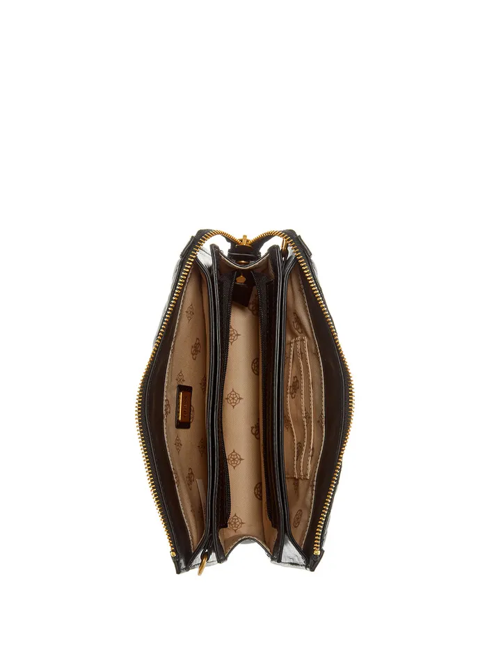 Women Crossbody GUESS Black Abey Multi Compartment Crossbody Bag Women Crossbody GUESS Black Abey Multi Compartment Crossbody Bag