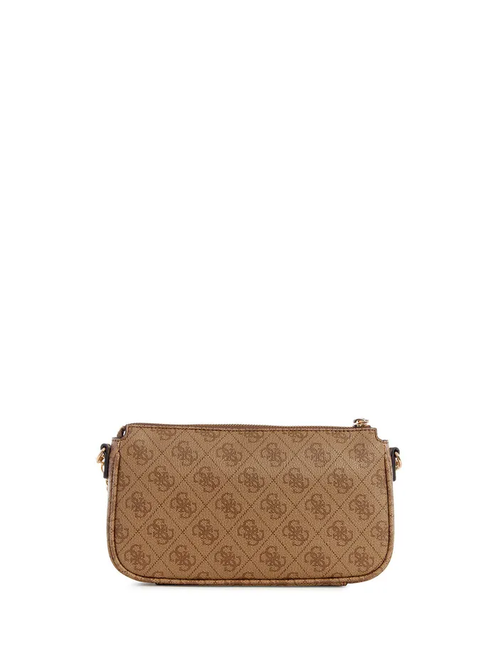 Women Crossbody GUESS Latte Logo Noelle Crossbody Pouch Bag Women Crossbody GUESS Latte Logo Noelle Crossbody Pouch Bag