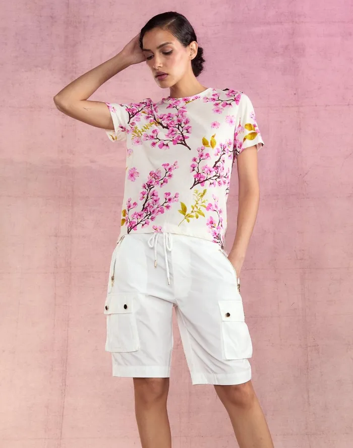 Women Cynthia Rowley Bottoms Cargo Board Shorts White Women Cynthia Rowley Bottoms Cargo Board Shorts White