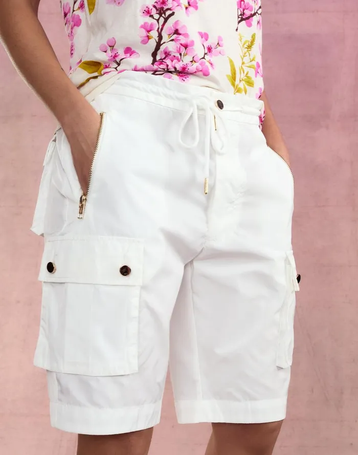 Women Cynthia Rowley Bottoms Cargo Board Shorts White Women Cynthia Rowley Bottoms Cargo Board Shorts White