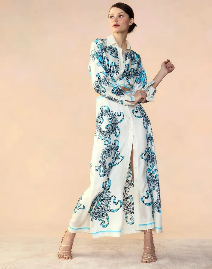 Women Cynthia Rowley Bottoms Marseille Skirt Wtblu Women Cynthia Rowley Bottoms Marseille Skirt Wtblu