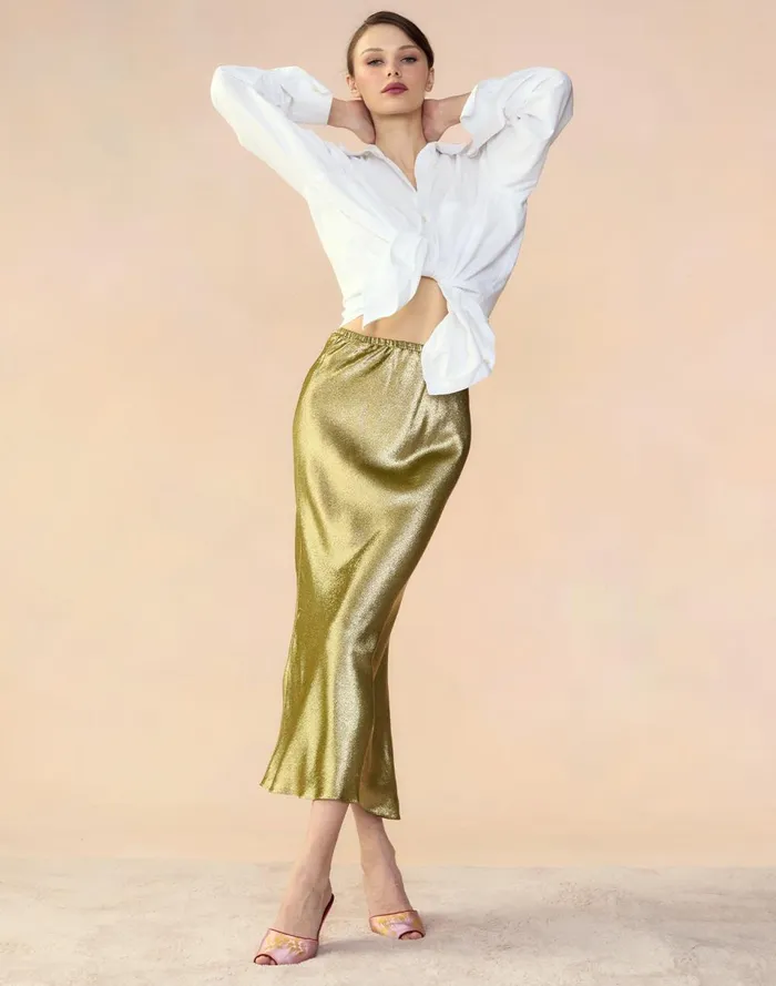 Women Cynthia Rowley Bottoms Shimmering Siren Skirt Green